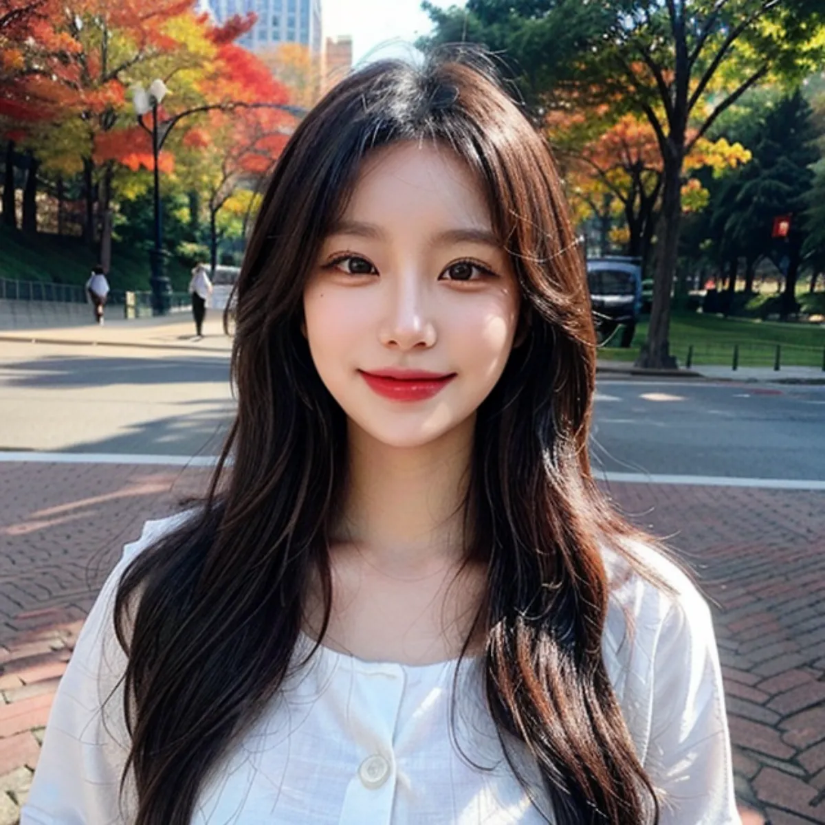 가을-공원-20대-한국-여성
