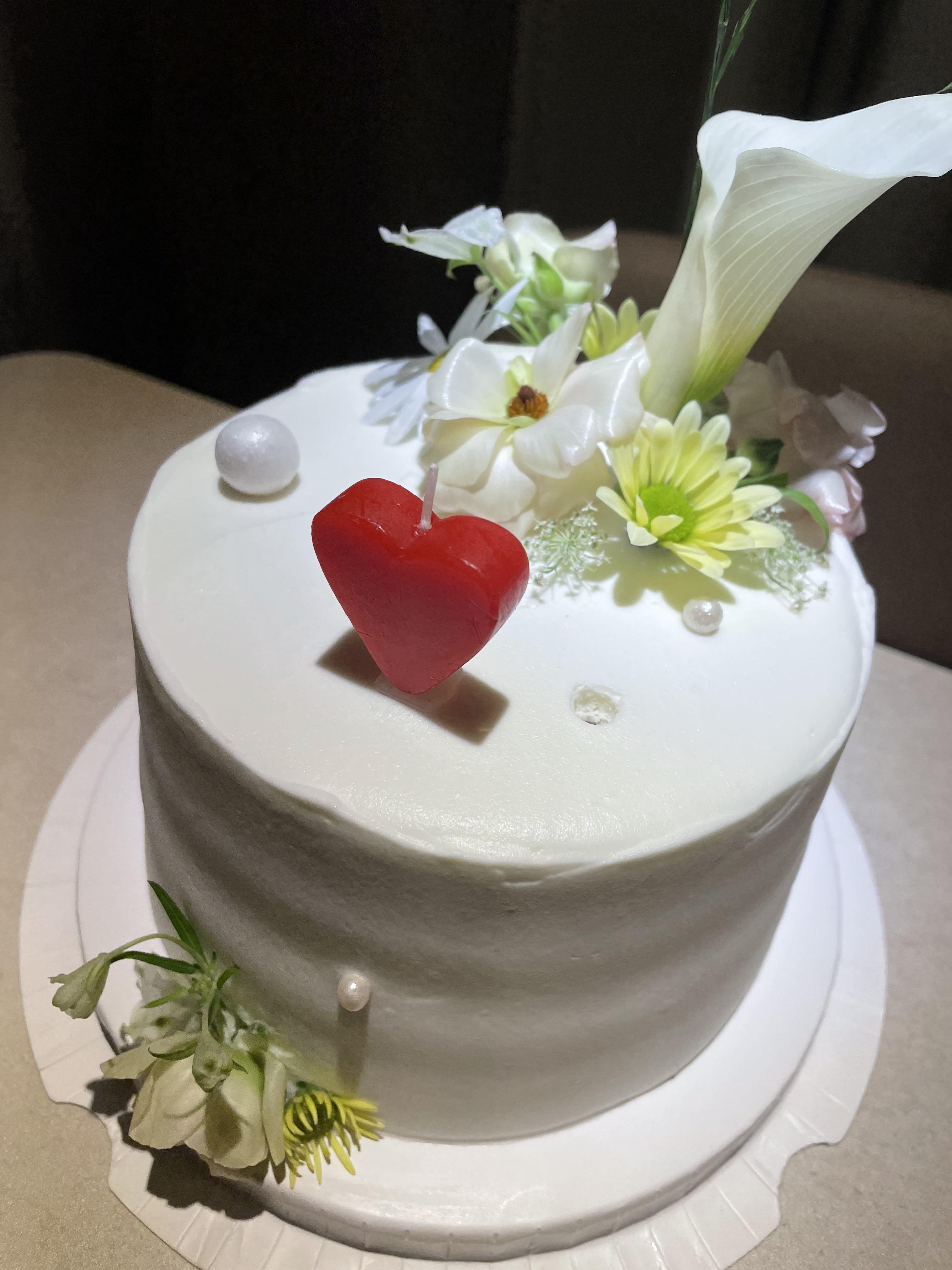 [마곡/발산] 생화케이크 지밀리 주문제작 후기