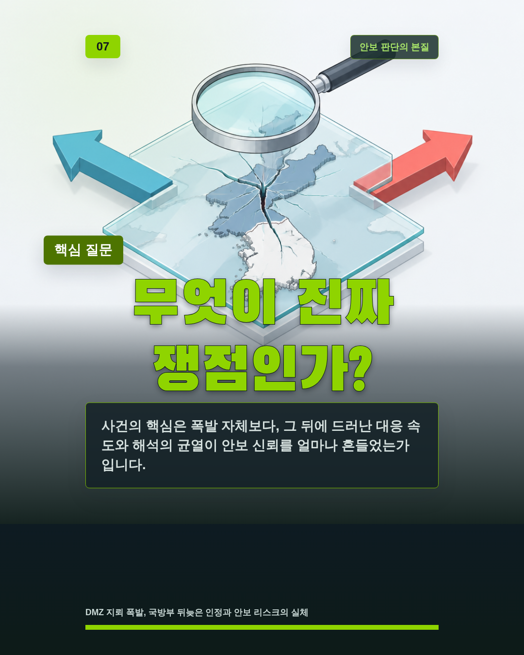 무엇이 진짜 쟁점인가?