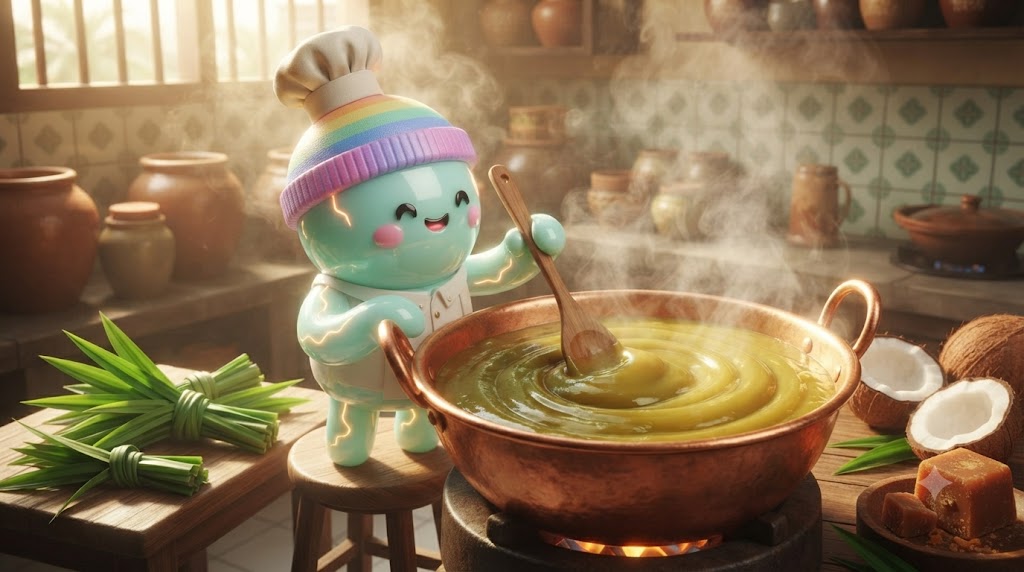 카야잼의 비밀 &mdash; 코코넛 밀크와 판단잎의 졸임
