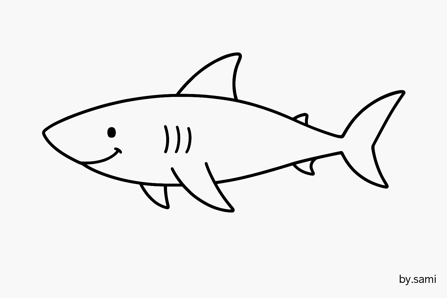 상어 도안