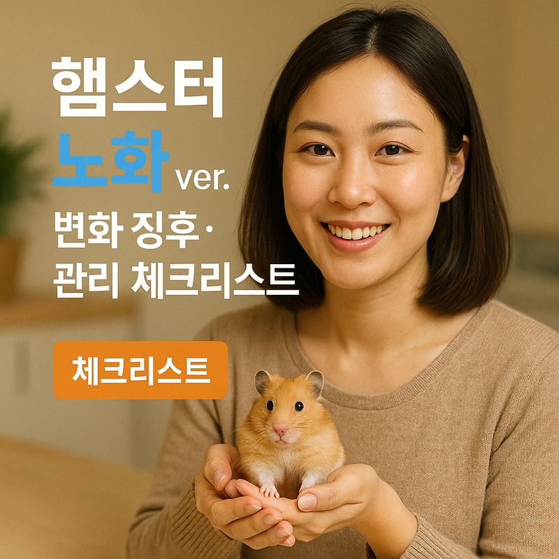 햄스터 노화 2026 ver. | 변화 징후·관리 체크리스트