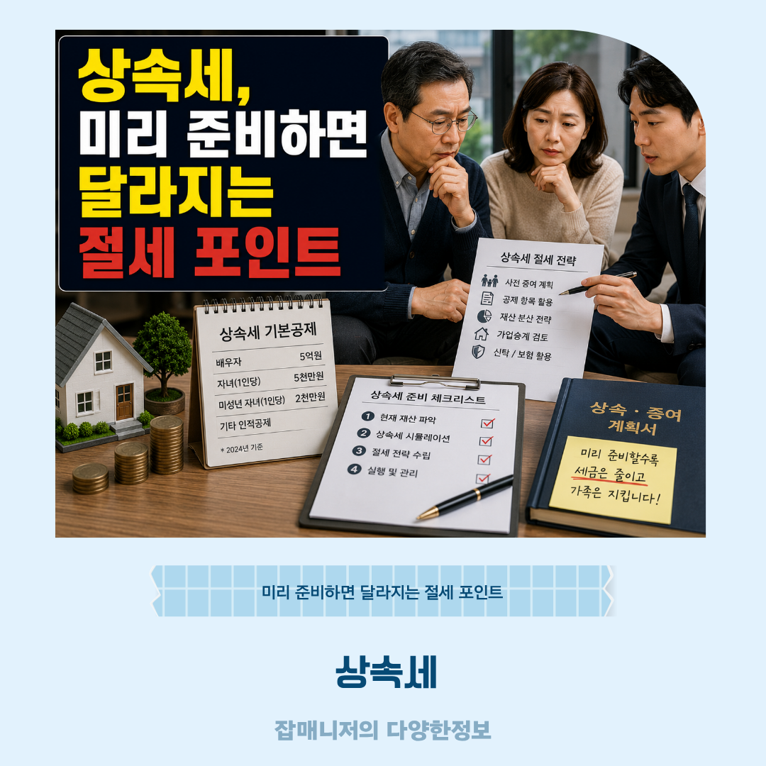 상속세, 미리 준비하면 달라지는 절세 포인트