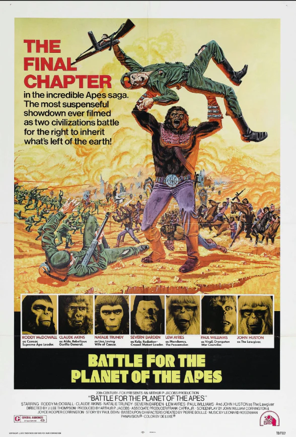 1973년 혹성탈출 최후의 생존자 포스터