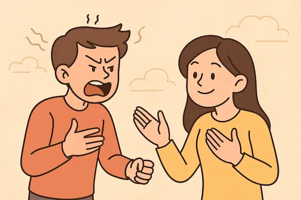 화를 내고있는 남자의 이미지