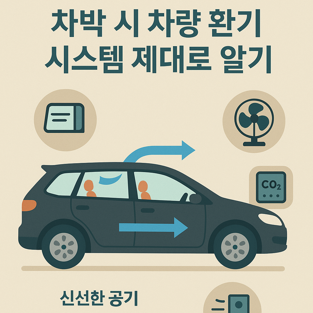 차박 시 차량 환기 시스템 제대로 알기 관련 이미지 사진