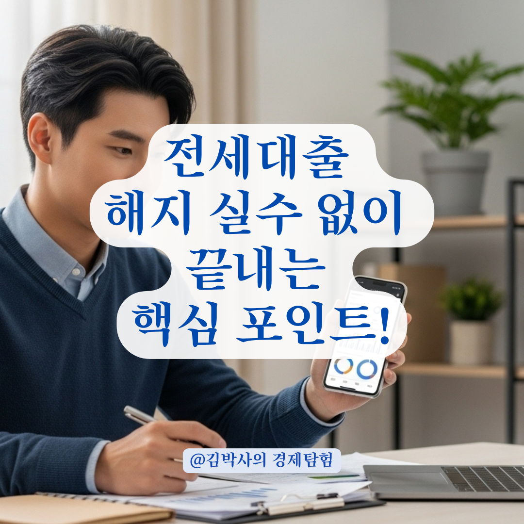 전세대출 상환 타이밍 놓치면 생기는 문제, 중기청 대출 해지 체크포인트.