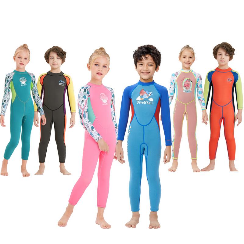 어린이 웻슈트 네오프렌 잠수복 수영복 유아 아동 키즈 주니어 래쉬가드 스윔 서핑 슈트