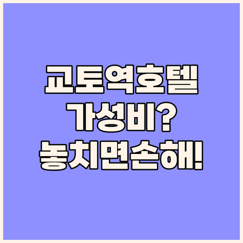 가성비부터 프리미엄까지 교토역 호텔 ..