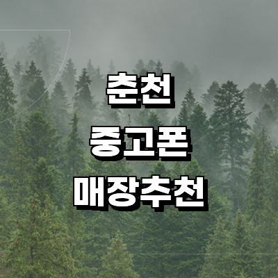 춘천시 중고폰