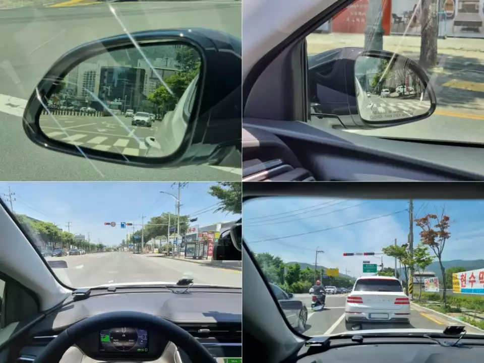 볼트 EUV의 운전 시야는 이렇습니다.