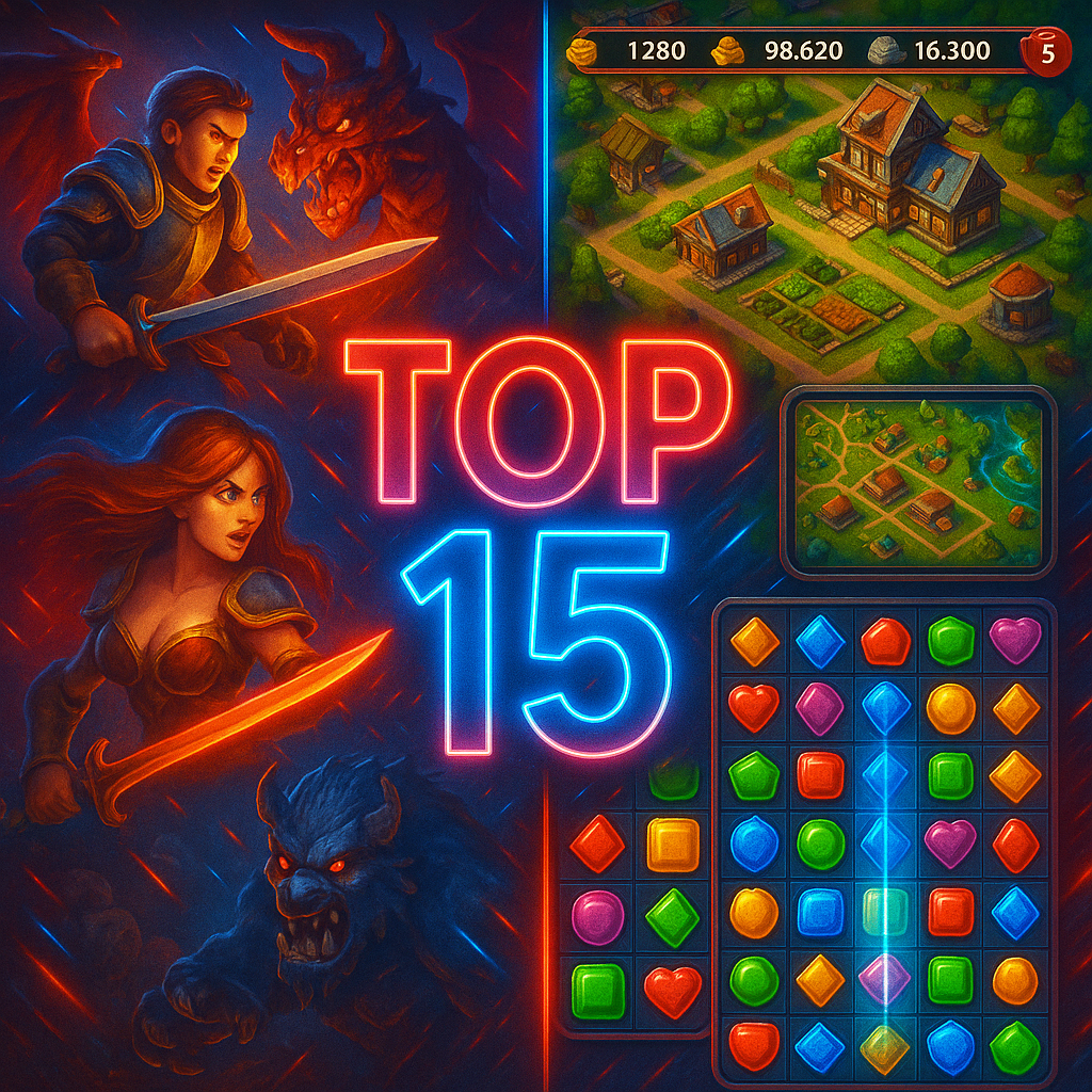 인기 급상승 모바일 게임 TOP 15