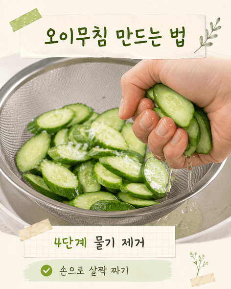 오이무침 황금레시피