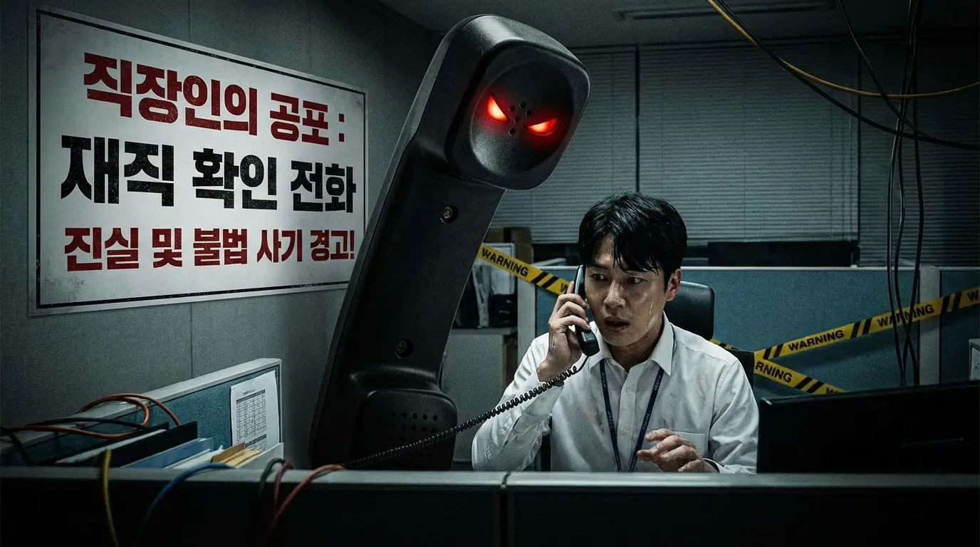 직장인의 공포 재직 확인 전화 진실 및 불법 사기 경고