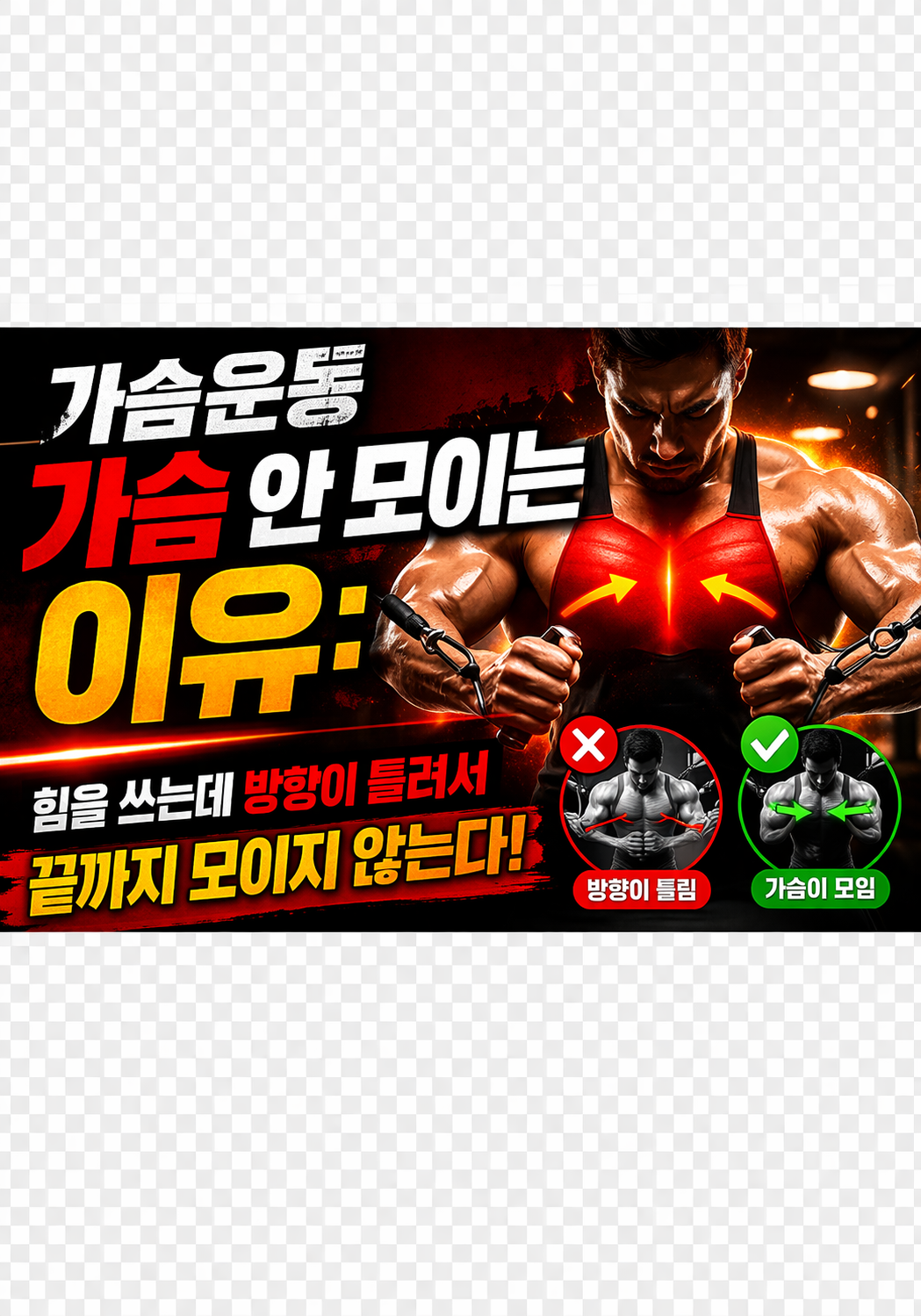 가슴운동 가슴 안 모이는 이유