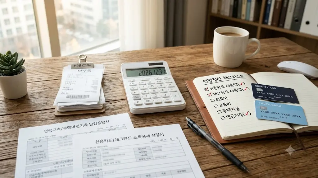 2026 연말정산 카드 사용액과 공제항목 점검 이미지