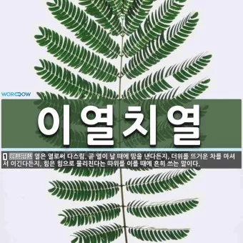 이열치열 뜻 예문 반대말 사자성어 정리_3