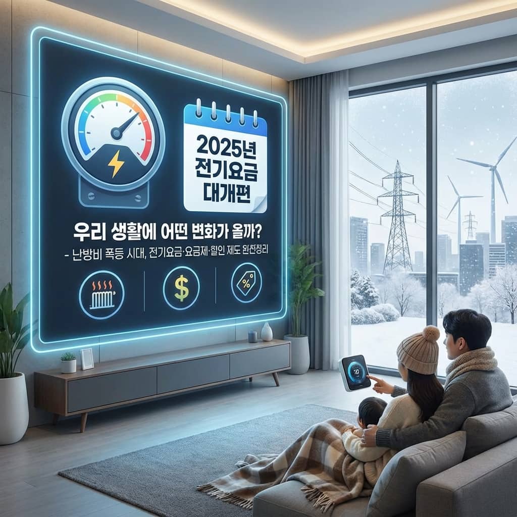 2025년 전기요금 대개편, 우리 생활에 어떤 변화가 올까? - 난방비 폭등 시대, 전기요금&middot;요금제&middot;할인 제도 완전정리