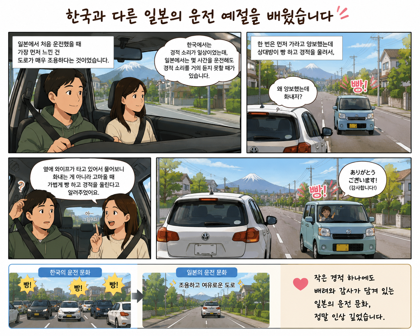 한국 vs 일본 자동차 문화비교