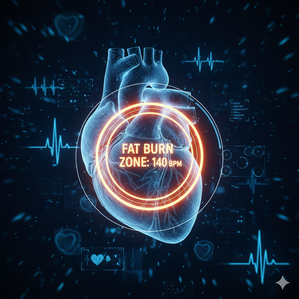 체지방, 심박수, 극대화, 구간, 연소