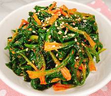 시금치나물 맛있게 무치는법