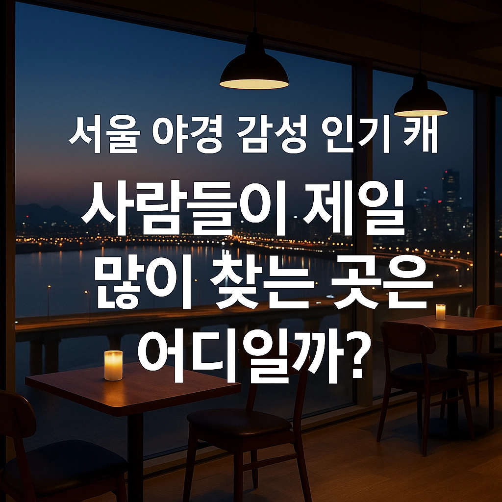 서울 야경 감성 인기 카페, 사람들이 제일 많이 찾는 곳은 어디일까