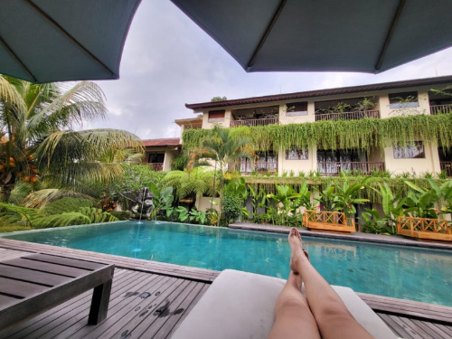 발리 임산부 우붓 호텔 수영장