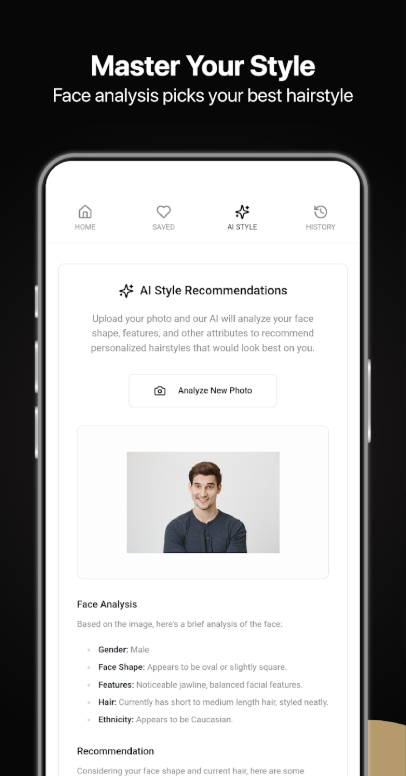남자 헤어스타일 앱, 얼굴형별 추천, 얼굴형에 맞는 헤어스타일 찾기
