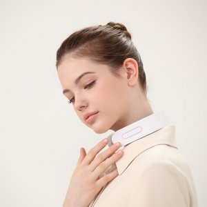 크리스탈 클라우드 저주파 온열 목 마사지기