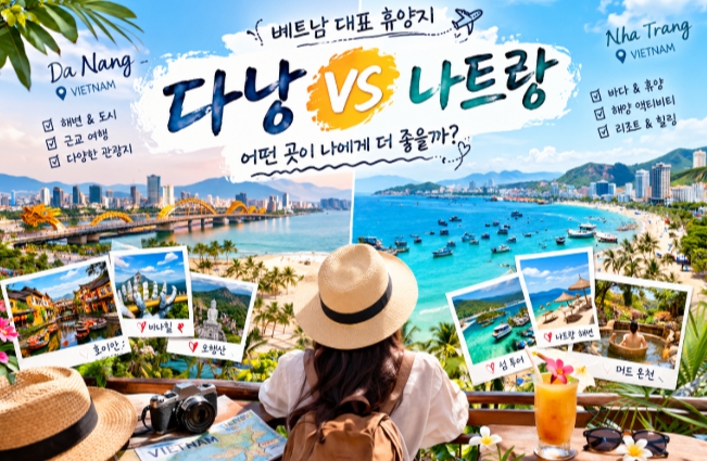 다낭과 나트랑 여행 비교