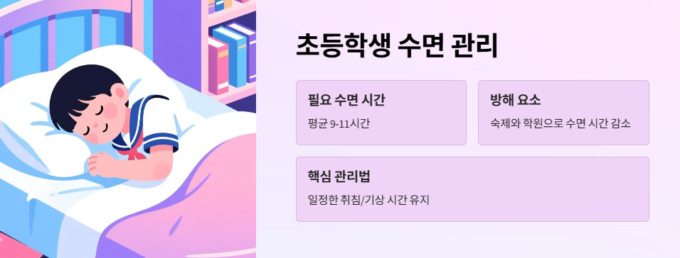 초등학생 수면 관리