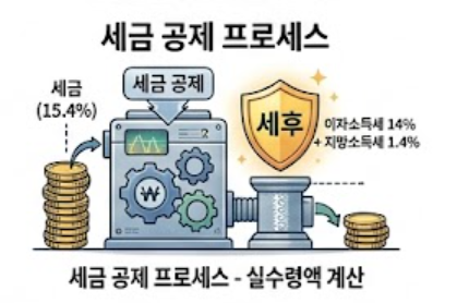 세금 공제 프로세스