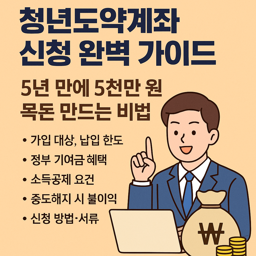 2025년 청년도약계좌 신청 완벽 가이드
