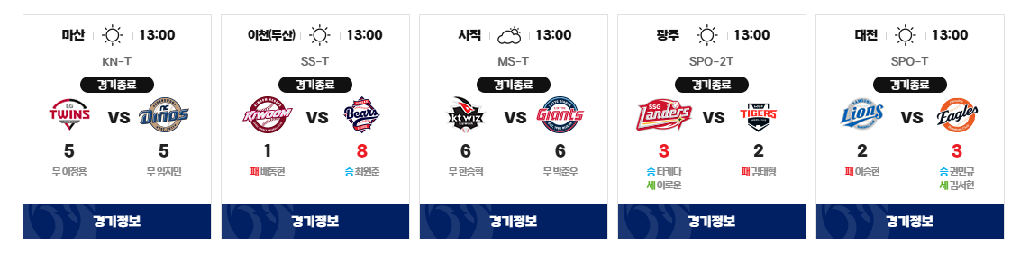 KBO 시범경기