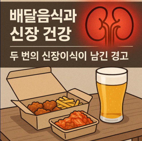 배달음식과 신장 건강｜두 번의 신장이식이 남긴 경고
