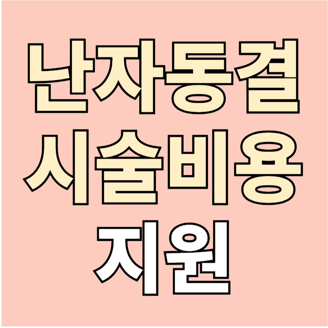 서울 난자동결 시술비용 지원사업