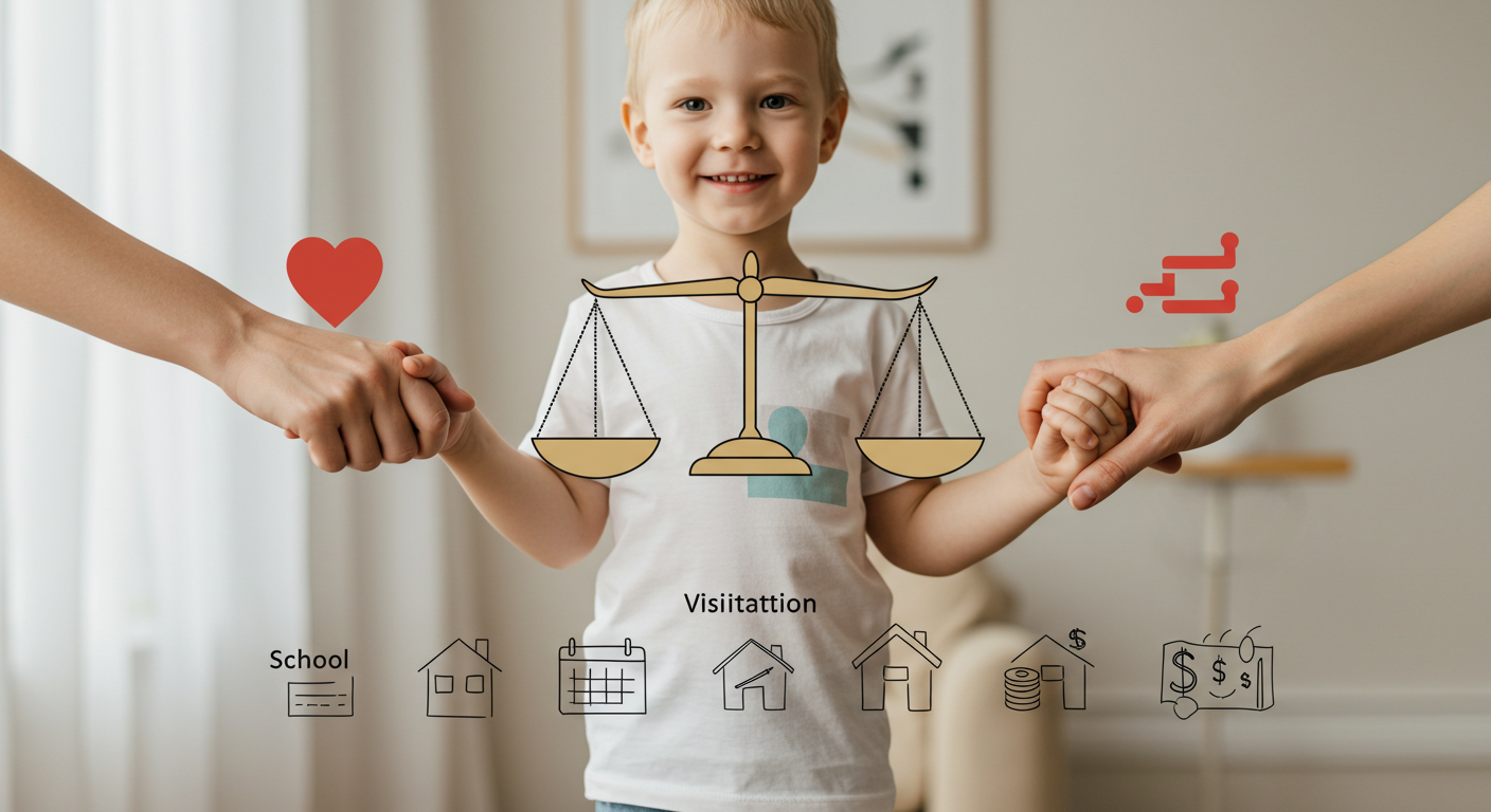 "자녀 양육권과 면접교섭 문제"에 대한 이미지입니다.