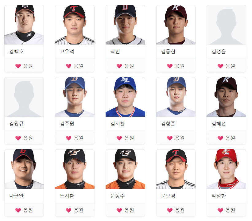 항저우 아시안게임 한국 야구 선수단