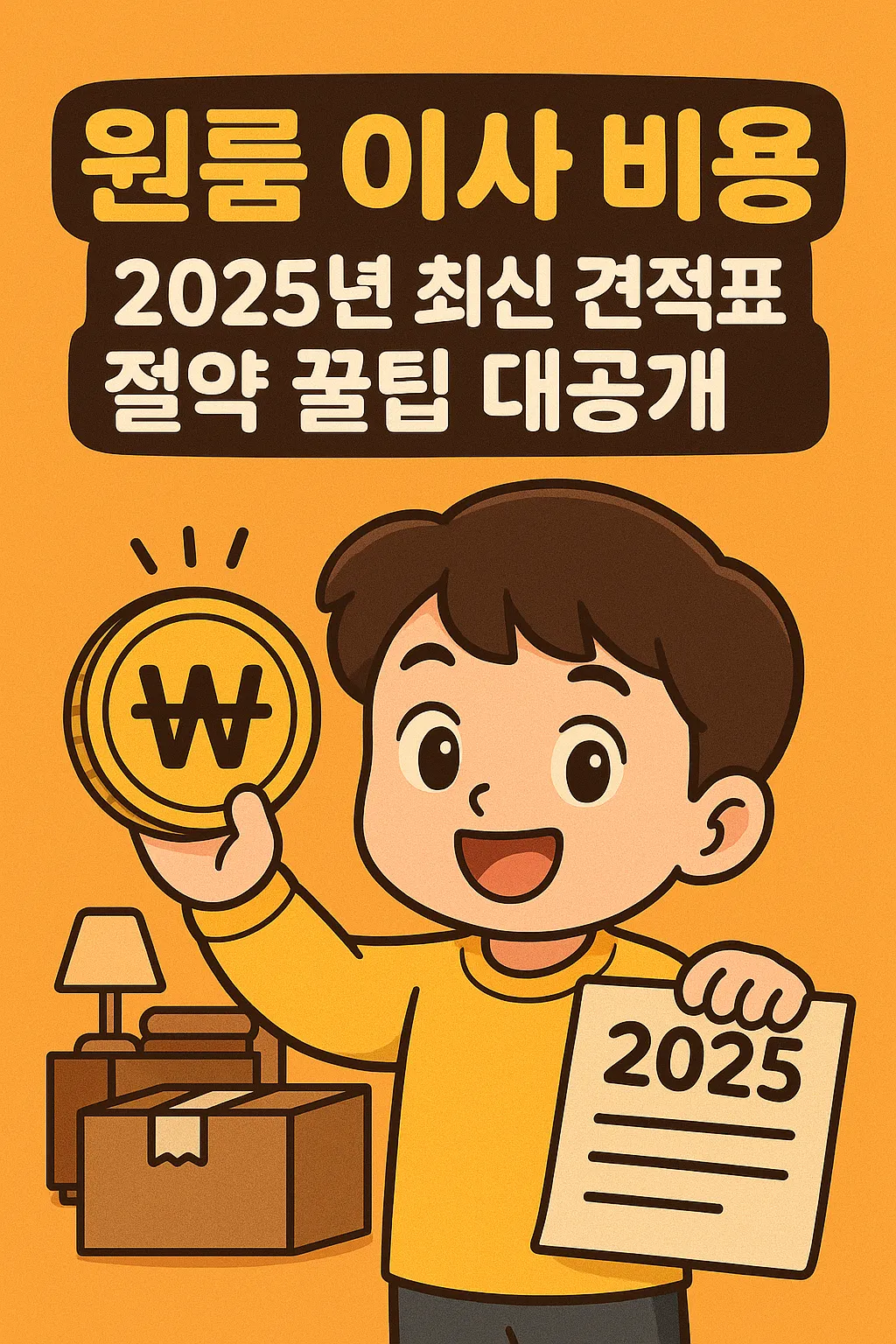 원룸 이사 비용 2025년 최신 견적표와 절약 꿀팁 대공개