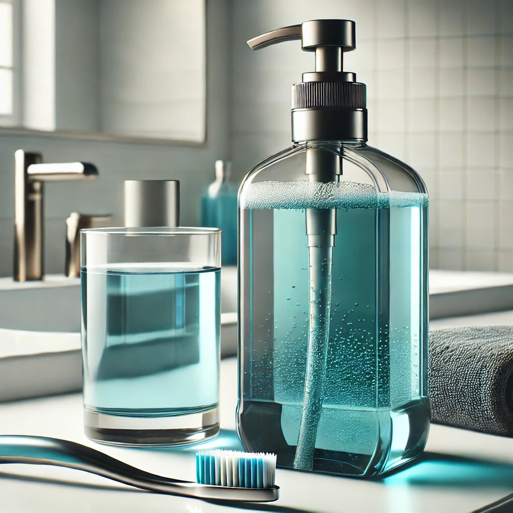 세면대에-가글이-놓인-사진