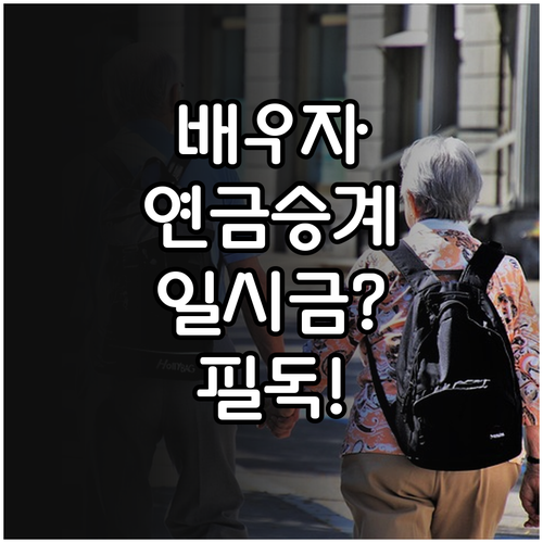 퇴직연금 배우자 연금 승계 조건과 일..