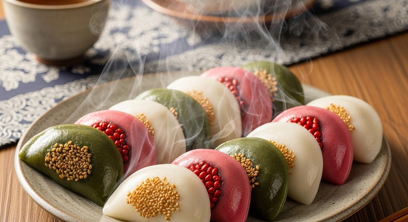 냉장 송편 데우기