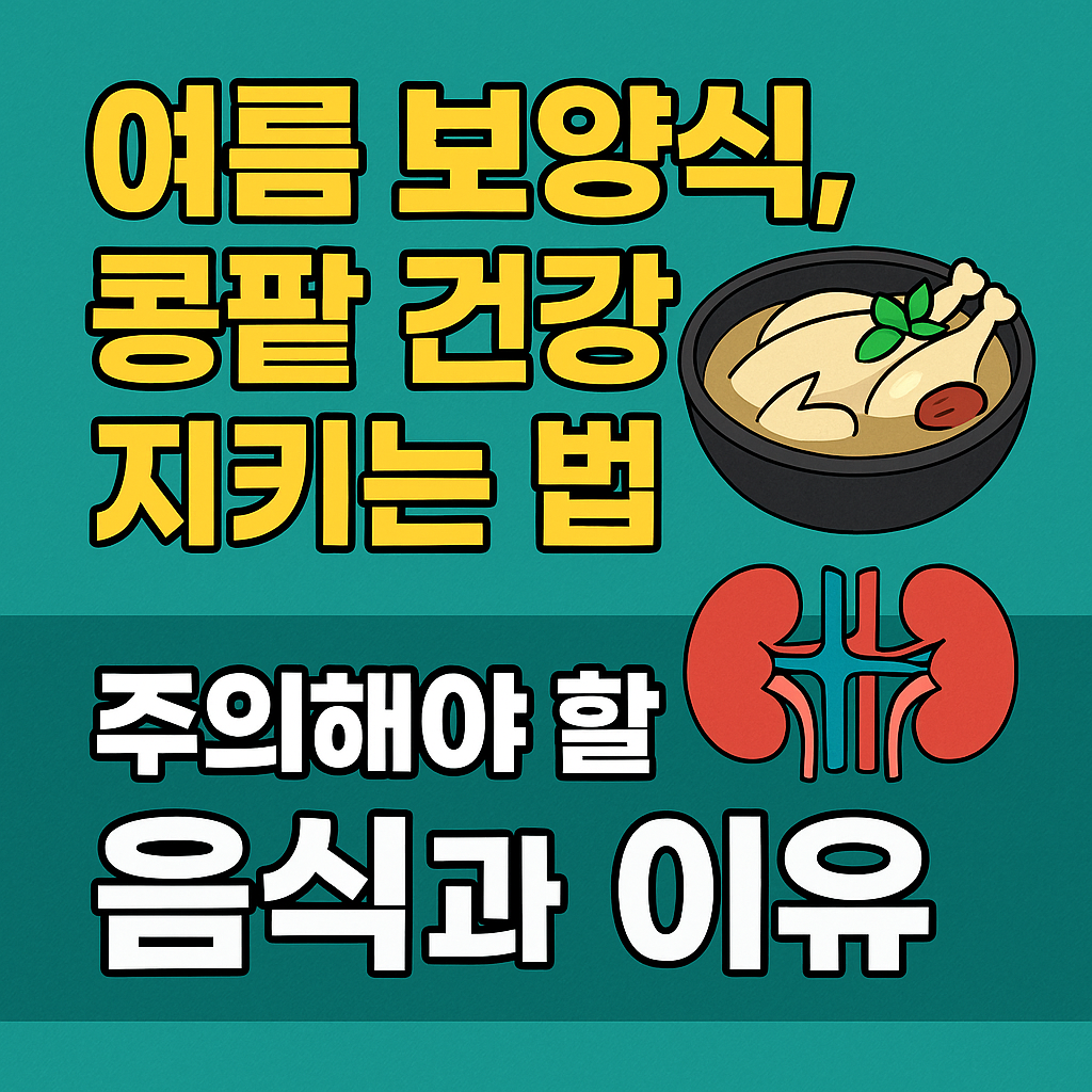 여름철 콩팥환자가 주의해야 할 음식