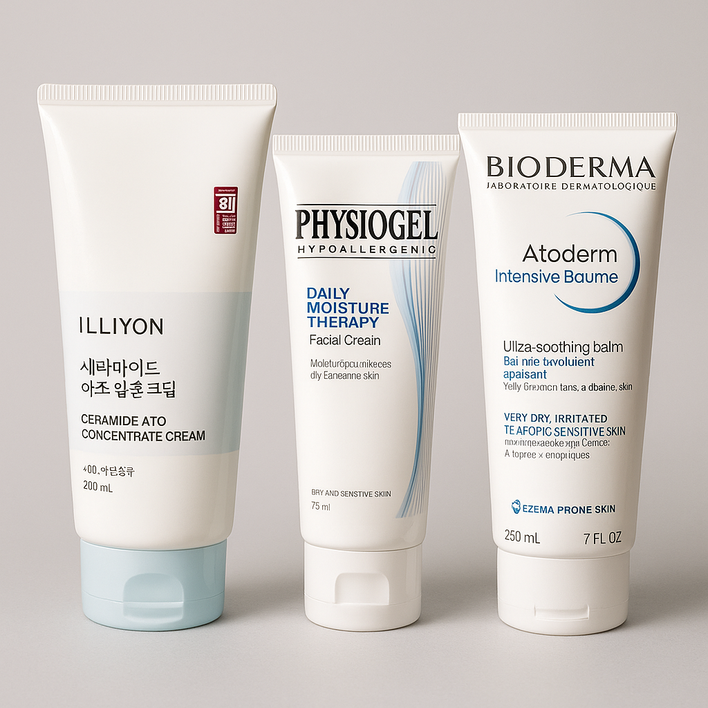 아토피 피부에 대표적인 제품들