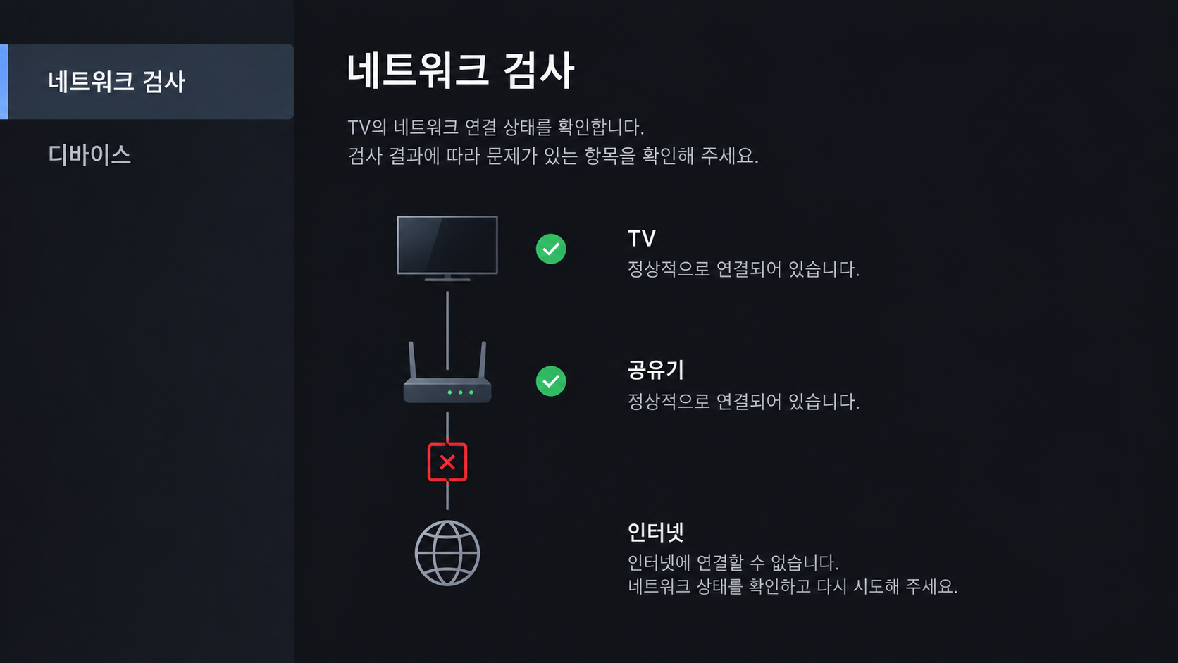 넷플릭스 네트워크 검사 화면