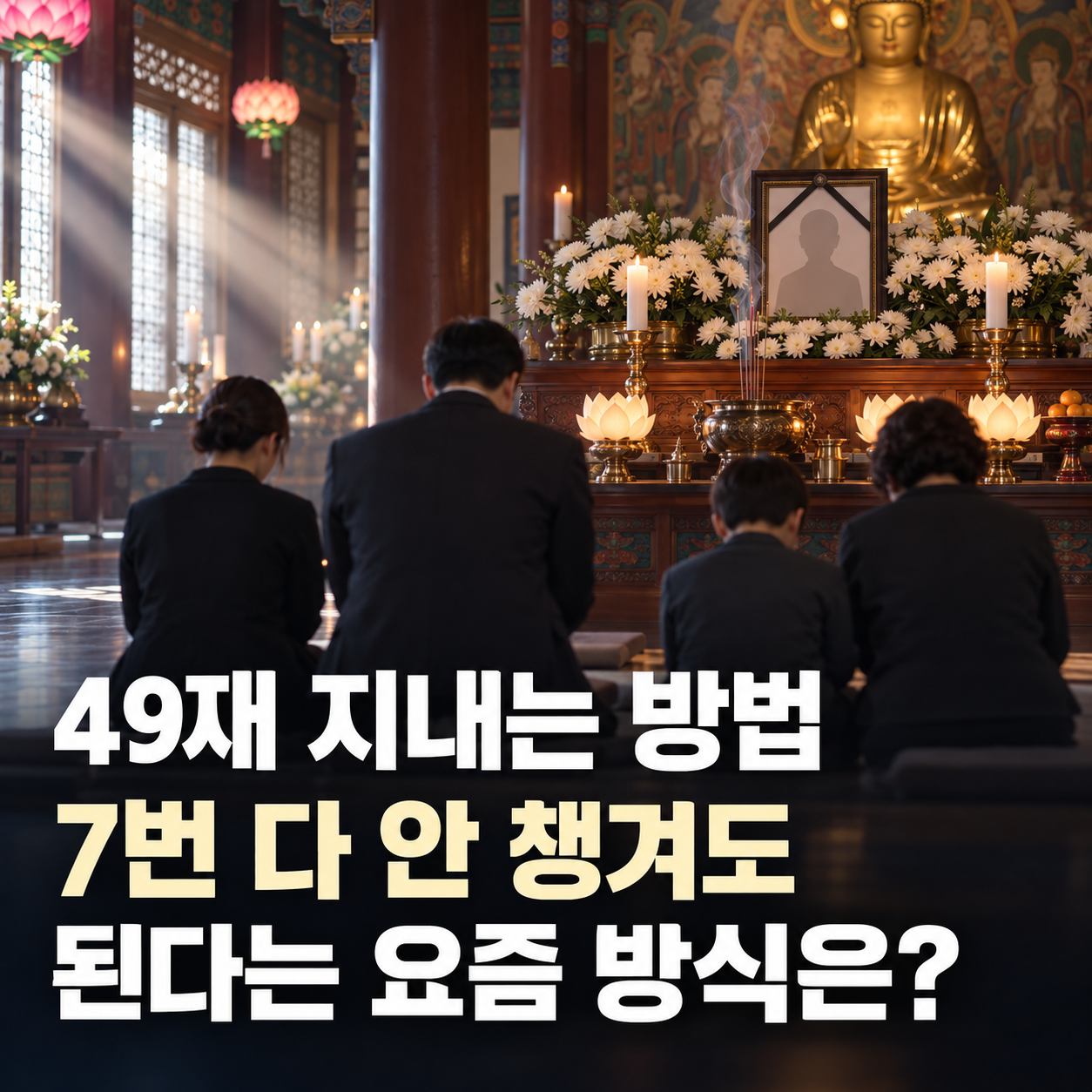 49재 지내는 방법 7번 다 안 챙겨도 될까요?