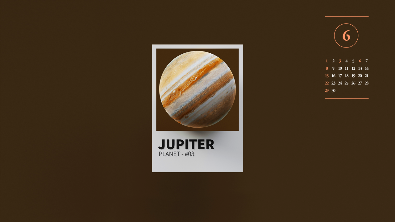 14 목성 3D A - 2025년6월 노트북배경화면