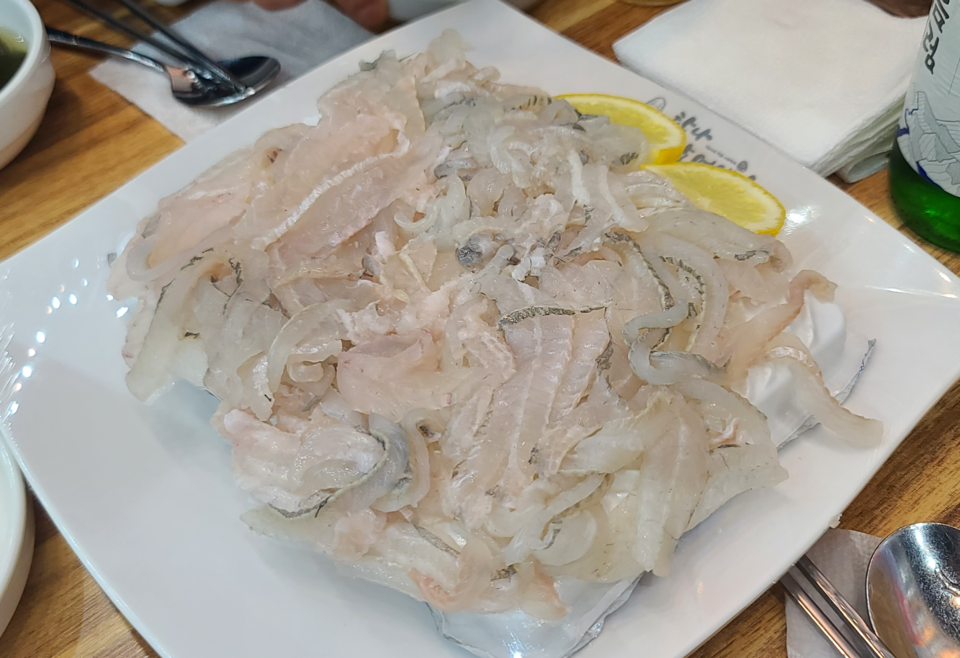 도다리회 세꼬시 탐나종합어시장 송도맛집