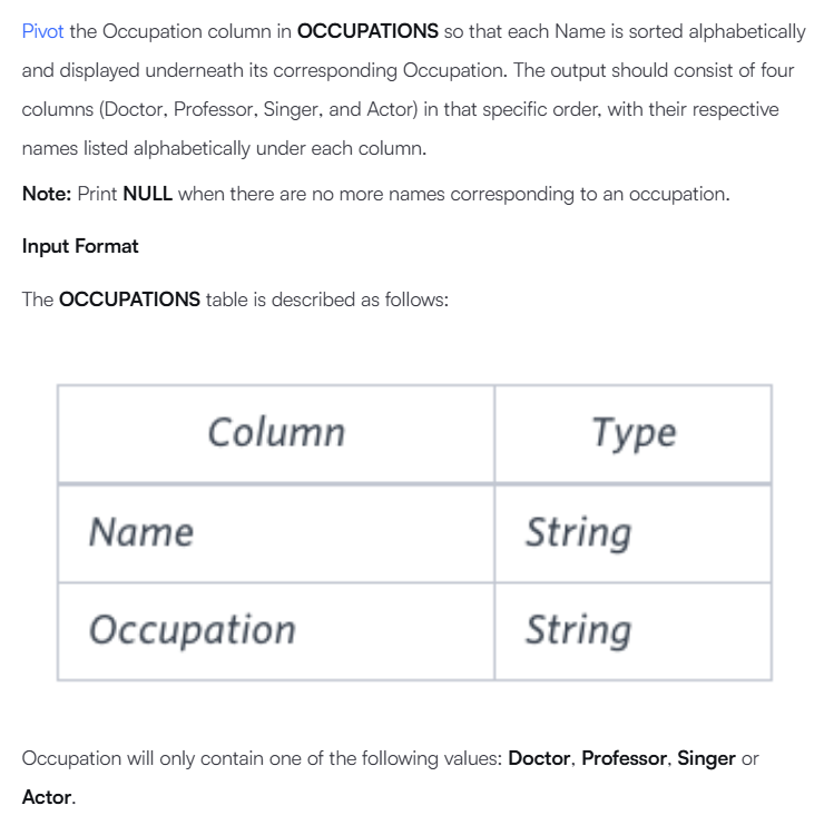 occupations