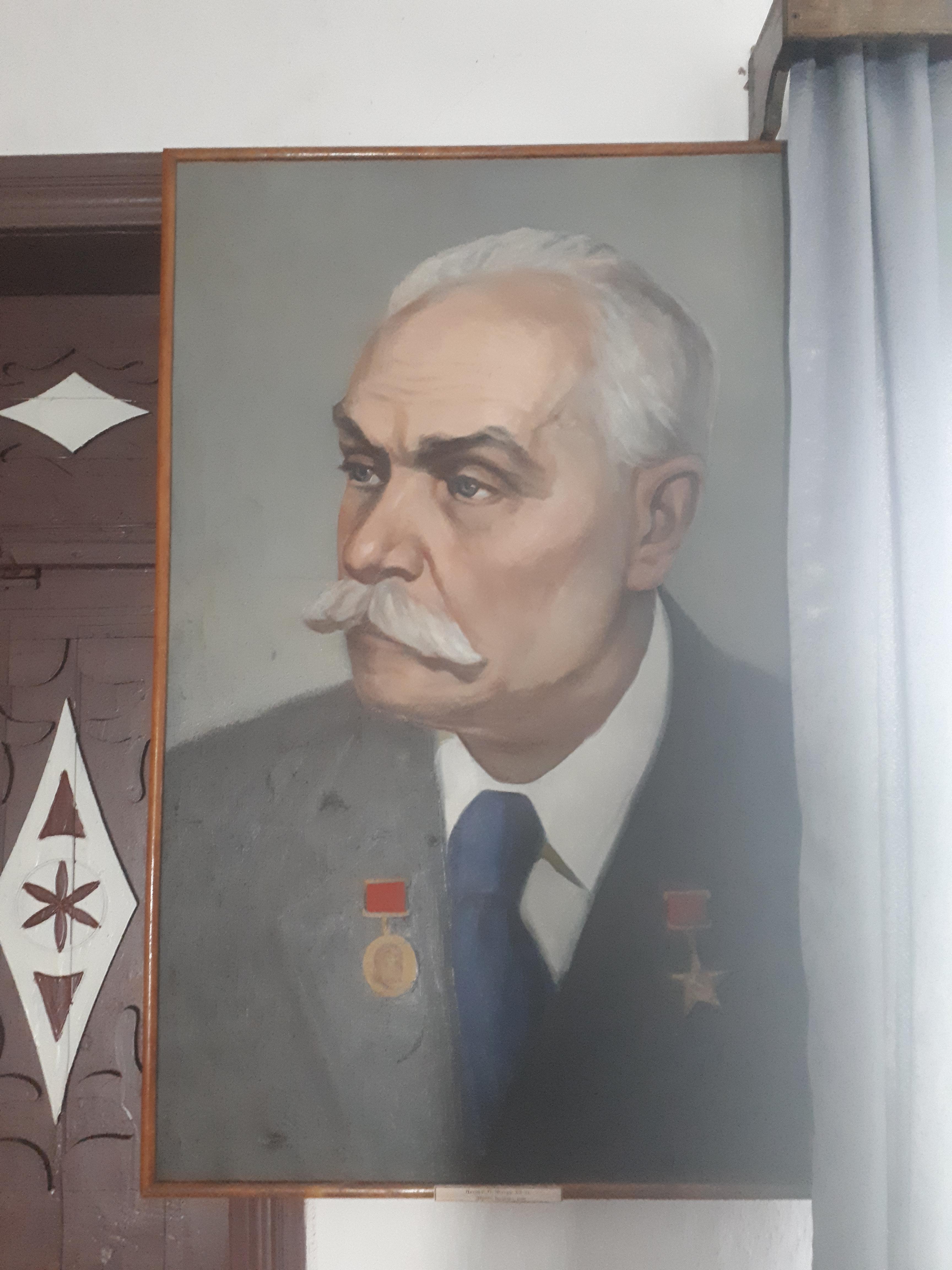 우크라이나 페레야슬라우 민속 건축 및 생활 박물관 전시관 내부 레닌